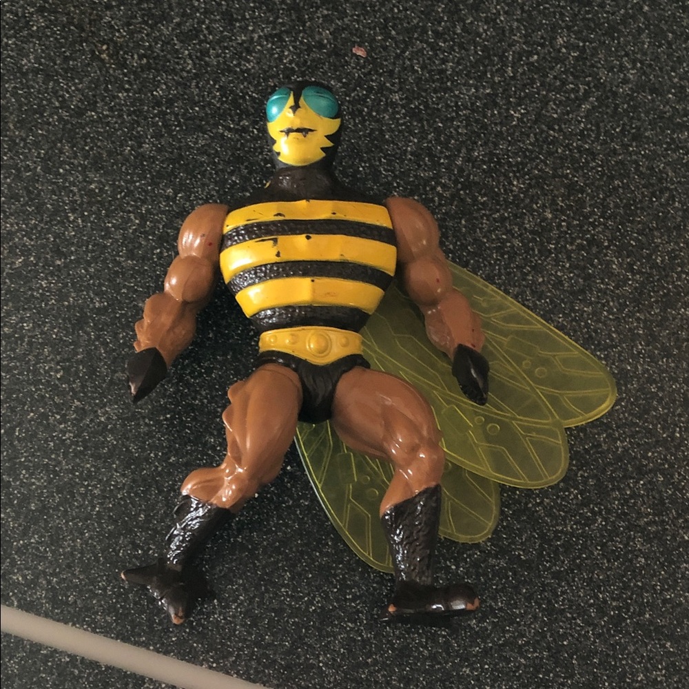 Action Figure with Yellow and Black Stripes